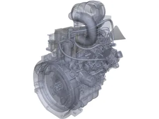 Isuzu 3CA1GZG01 Engine 3D Model
