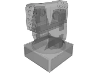RIM-116 Rolling Airframe Missile Lanuncher 3D Model