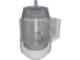 MOTOR GR71 0.33 0.5CV B14 3D Model
