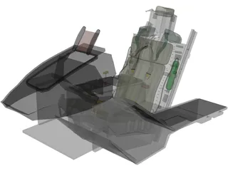 F-16 Ejection Seat 3D Model