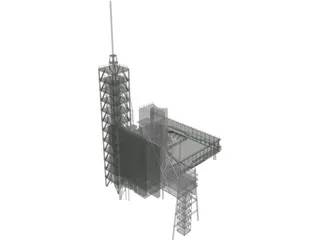 Shuttle Launch Gantry 3D Model