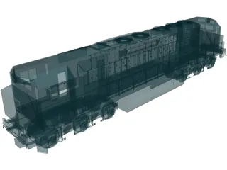 Two Ended Train 3D Model