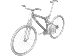 Bike Mountain Full Suspension 3D Model