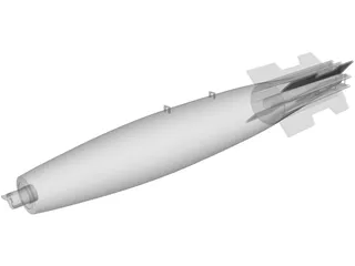Mk 82 Snakeye Missile 3D Model