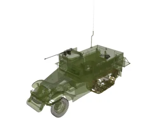 M3A Halftruck 3D Model