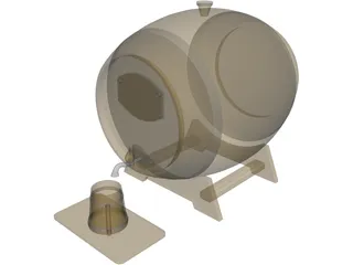 Beer Barrel Dispencer 3D Model