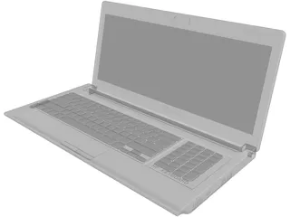 HP Laptop Pavilion dv6 3D Model