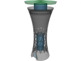 Water Tower Moglingen 3D Model