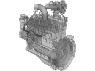 Cummins B3.3TAA Engine 3D Model