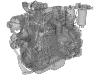 Cummins QSB4.5TAA Engine 3D Model