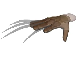 Freddy Krueger Hand 3D Model