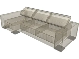 Baxter Budapest Sofa 3D Model