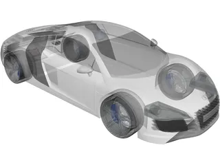 Audi R8 3D Model