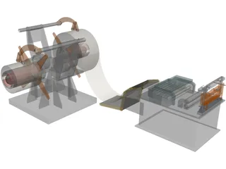 Double Supply Line 3D Model