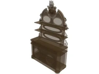Victorian Sideboard 3D Model