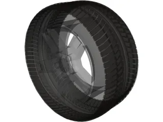 Wheel Chevrolet Corvette 3D Model