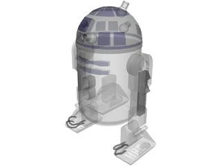 Star Wars R2-D2 R2-Unit 3D Model