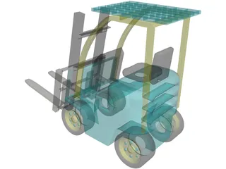 Forklift 3D Model