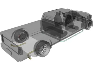 Ford F-350 Truck [Tuned] 3D Model