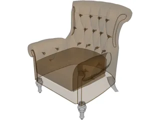 Single Sofa 3D Model
