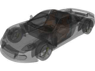 Porsche Carrera GT (2003) 3D Model