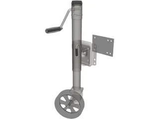 Fulton Trailer Tounge Jack 3D Model