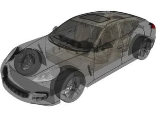 Porsche Panamera (2010) 3D Model