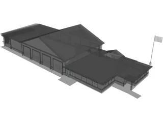 Fire Station 3D Model