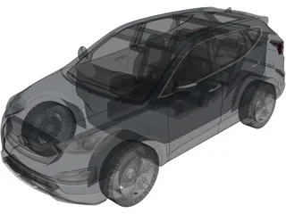 Hyundai Santa Fe Sport (2014) 3D Model