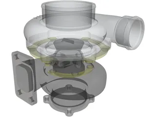 Garrett GT3582 Turbo 3D Model