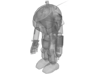 Super Armored Fighting Suit 3D Model