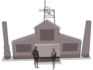 Mining Monument 3D Model