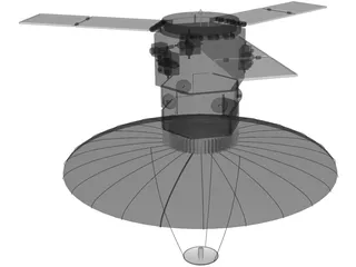 Spy Satellite 3D Model