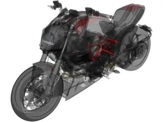 Ducati Diavel (2011) 3D Model