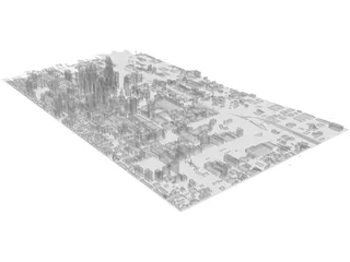 Philadelphia Map 3D Model