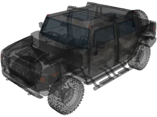 Hummer H2 3D Model