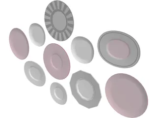 Decorative Plates 3D Model