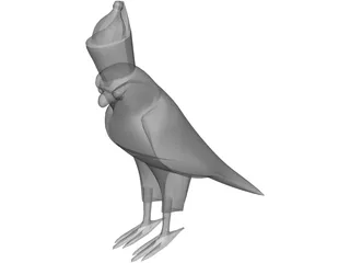 Egyptian Horus Statue 3D Model