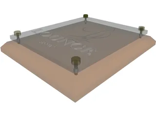 ADA Sign - Woodand Glass 3D Model