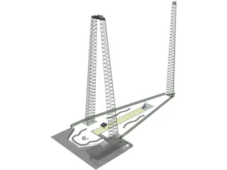 Sky Coaster 3D Model