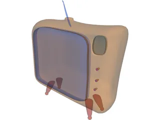 Cartoon TV 3D Model