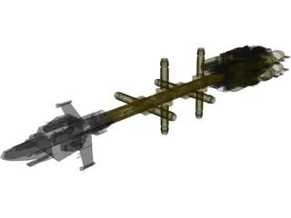 Promethian Space Craft 3D Model