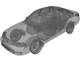 Daewoo Nexia (2012) 3D Model